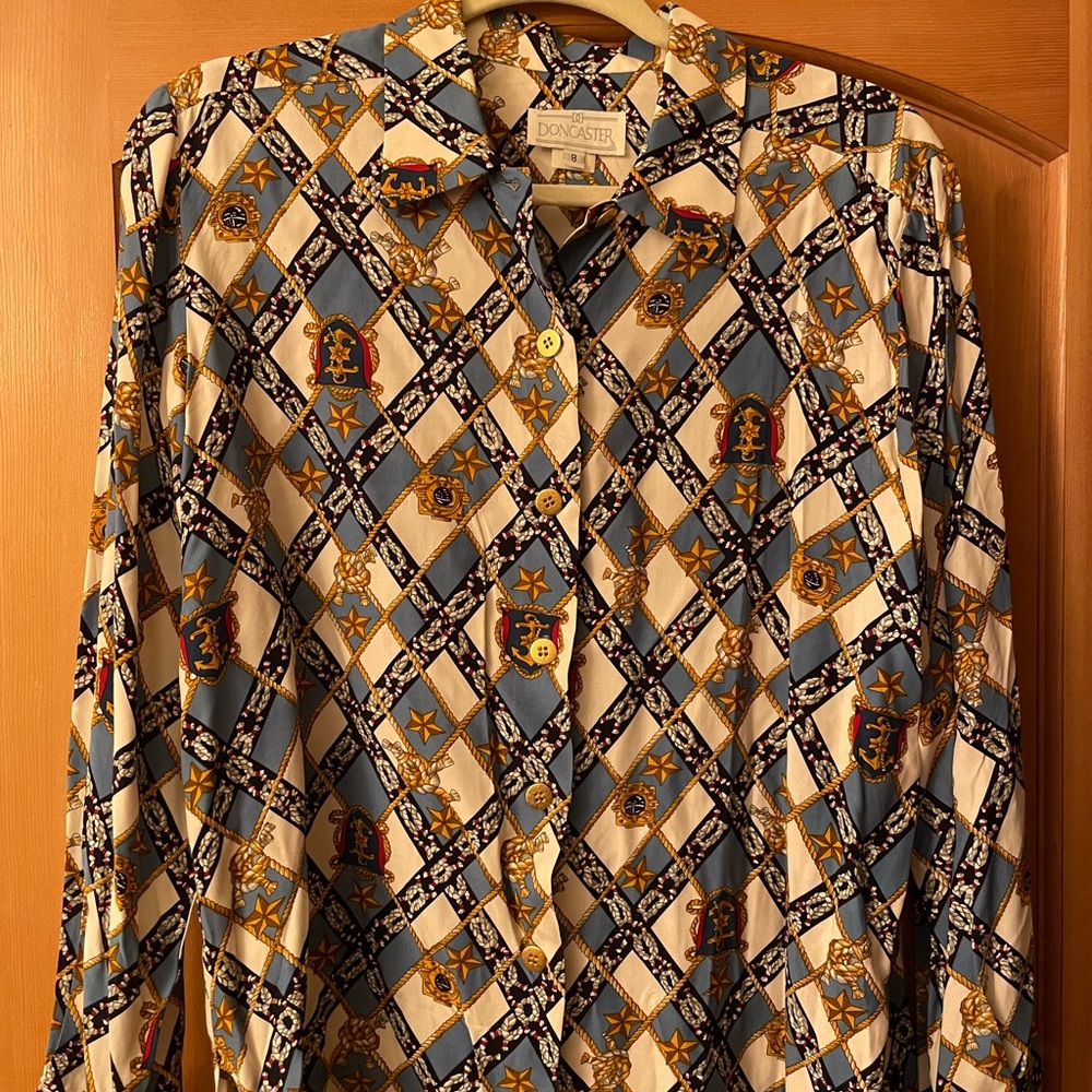 Vintage Gucci vibe blouse.